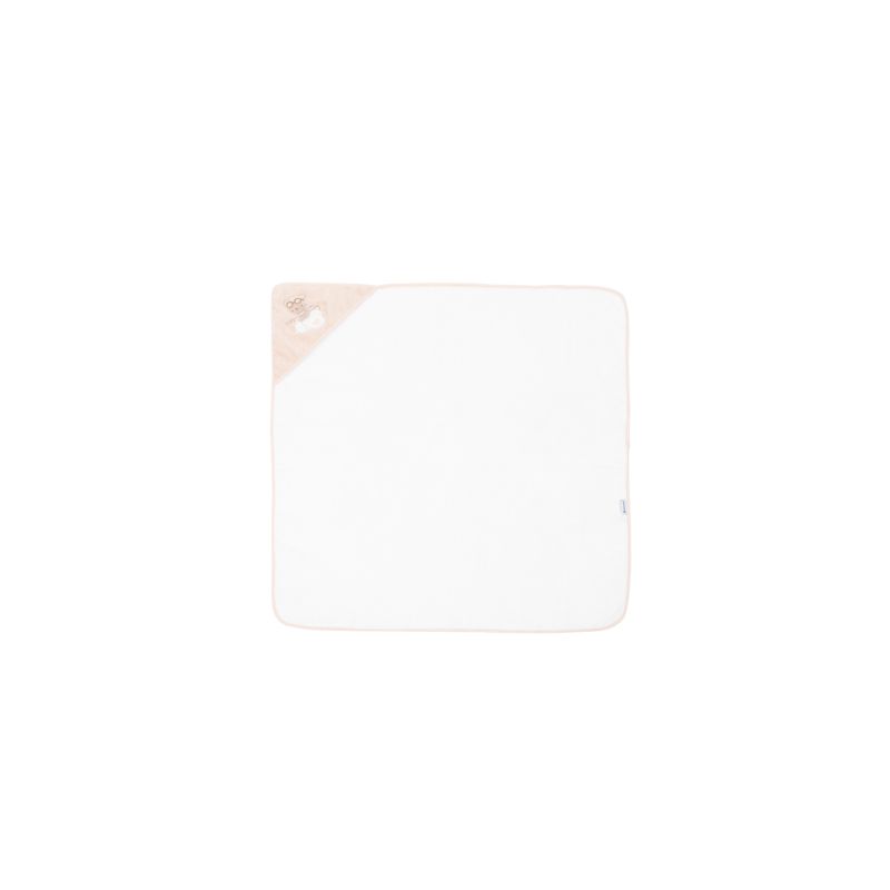 Toalla con Capucha Dreamy Flight Beige Kikkaboo 90x90 cm