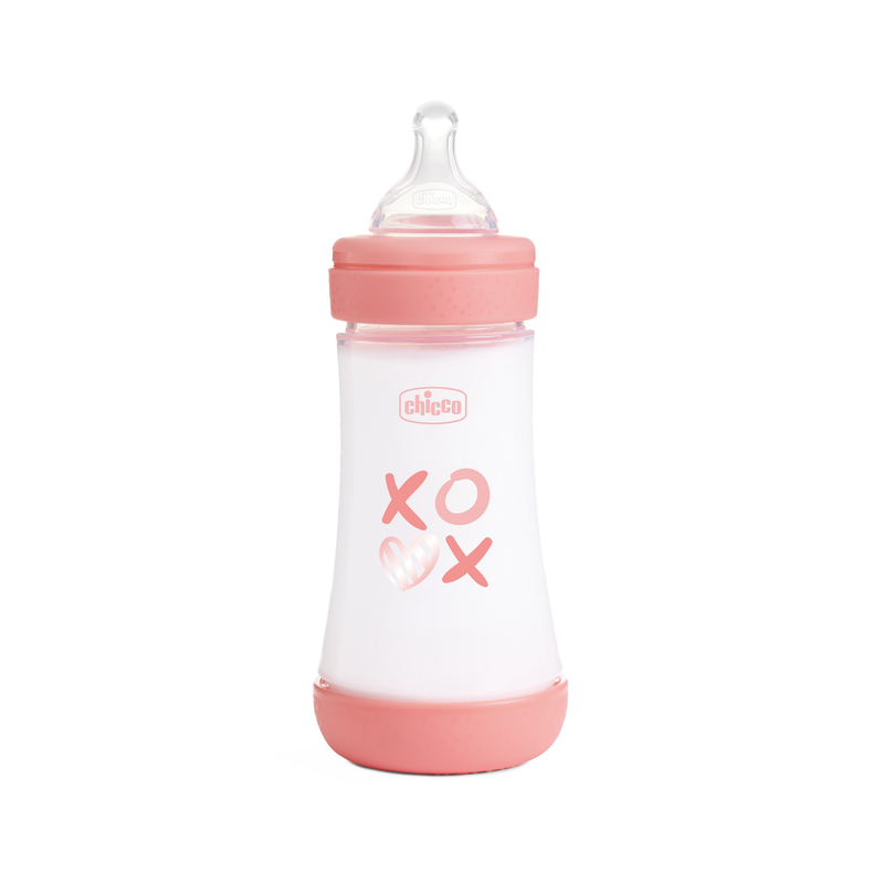 Biberón Perfect 5 de Chicco 240ml para Bebé Niña