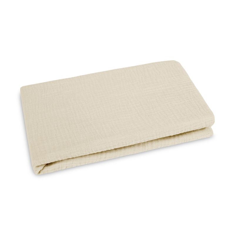 Sábana bajera muselina beige 120x60 cm Sensillo