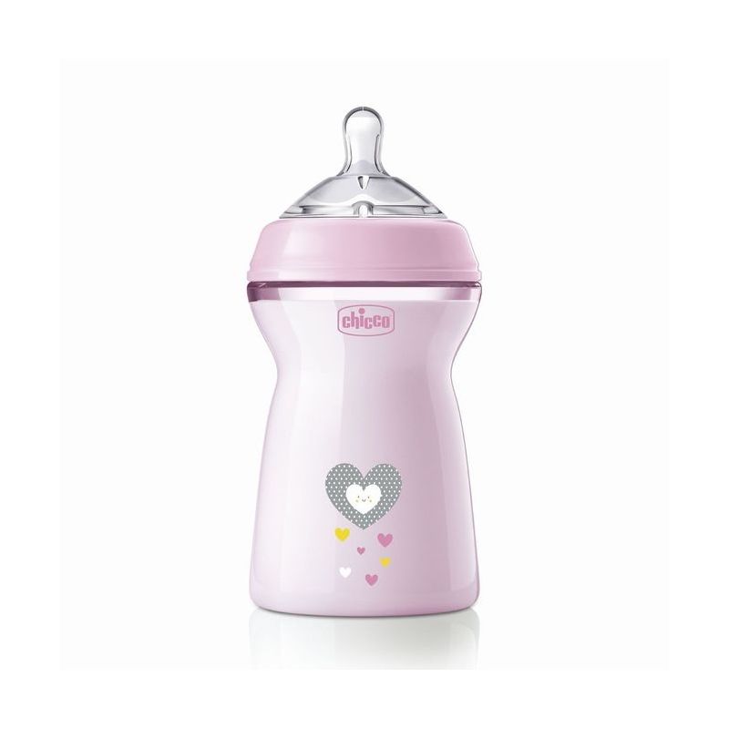 Biberón Chicco NaturalFeeling 330ml 6+ Niña - Alimentación Saludable