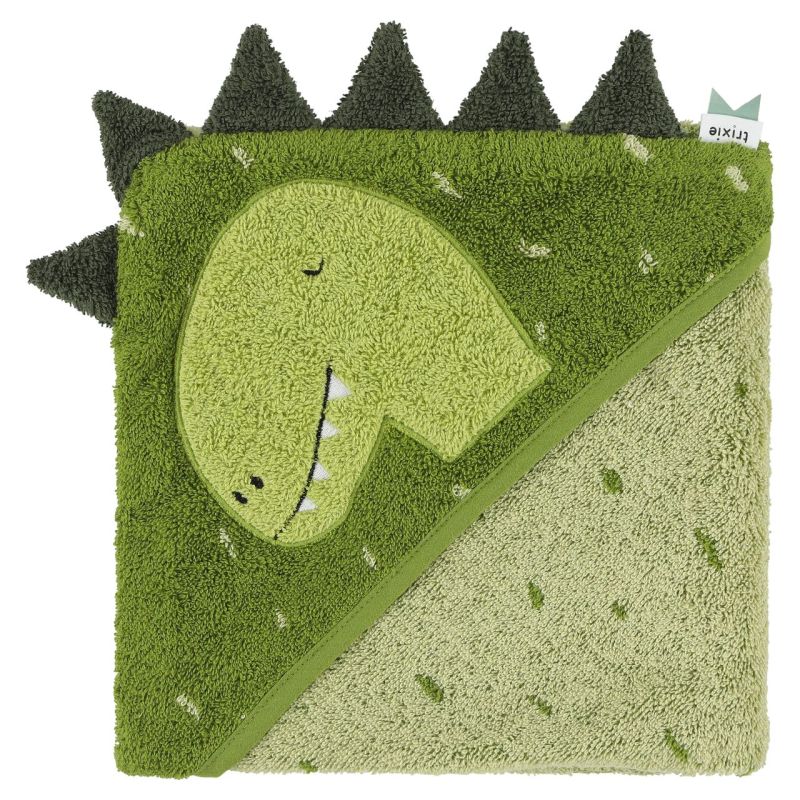 Toalla Capa Mr. Dino Trixie - 75x75cm Suave y Orgánica