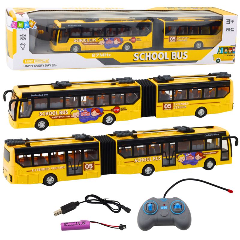 Autobús escolar articulado control remoto 1:32