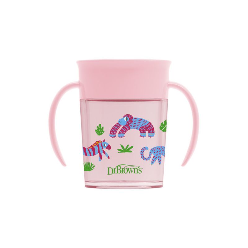 Taza de Transición Dr Brown's Cheers 360 Rosa 200 ml