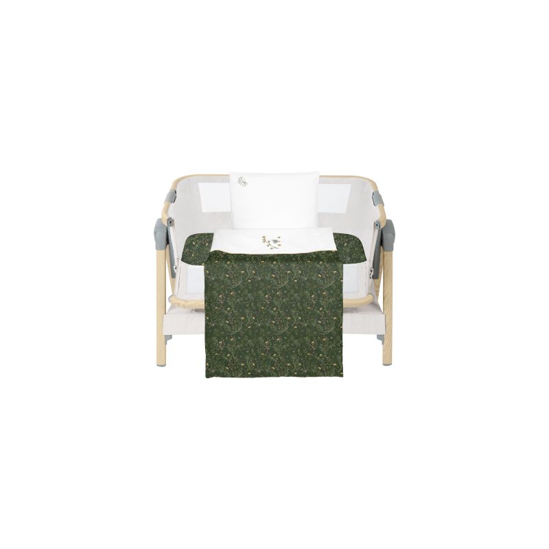 Juego de Cama Minicuna 5 Piezas Secret Garden Verde Kikkaboo
