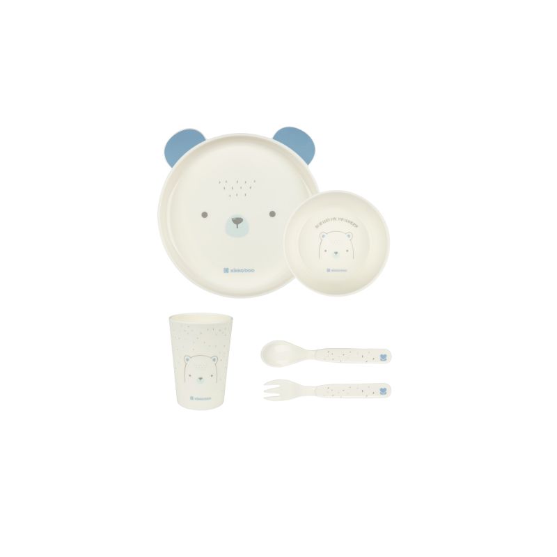 Juego de vajilla infantil Kikkaboo Bear with me Azul