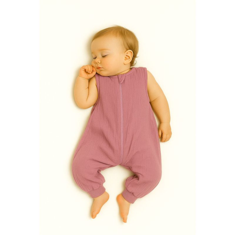 Saco de Dormir Muslin con Piernas My Sweet Baby - Rosa Retro