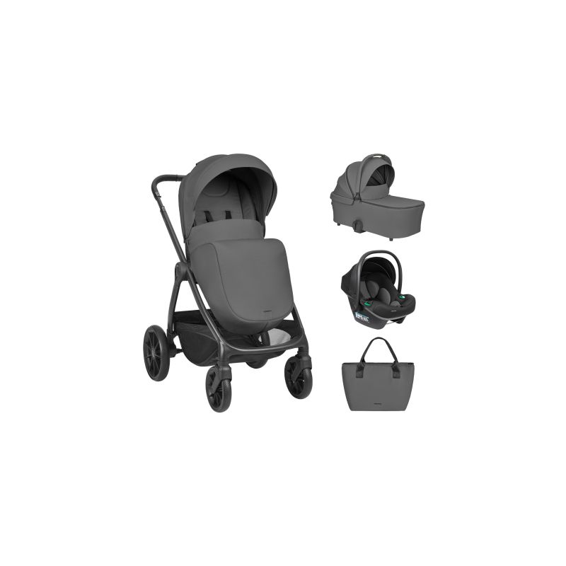 Carrito de Bebé 3 en 1 Modena Gris Oscuro Kikkaboo