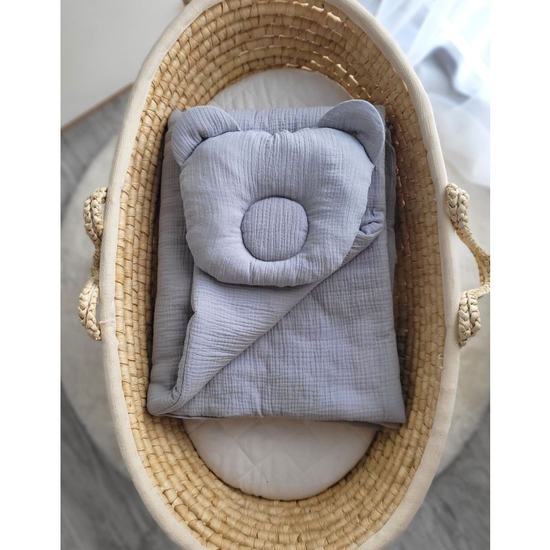 Juego de Cuna Muselina My Sweet Baby - 2 Piezas Gris