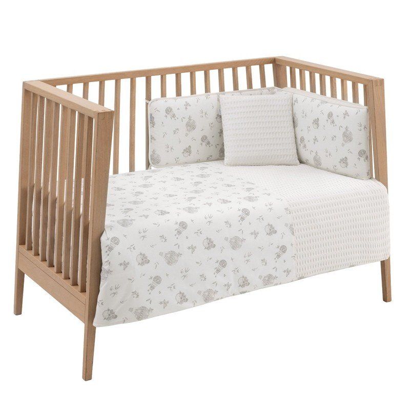 Jgo 2 Pcs.f.nordica Cuna 70 Globe Crudo 110x170x3 Cm - Cambrass