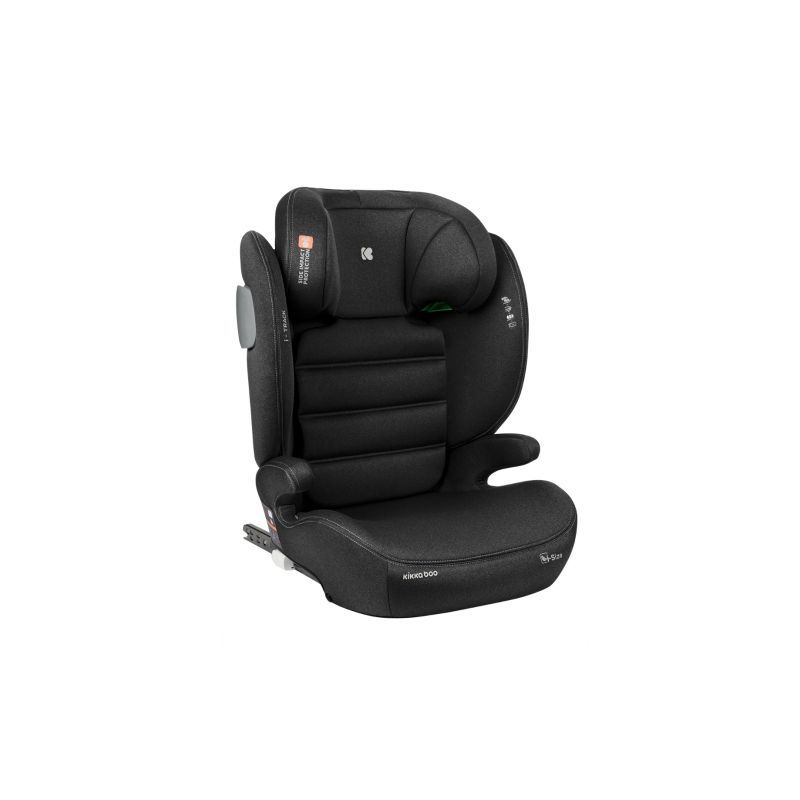 Silla de coche Kikkaboo i-Track i-SIZE Negro para 100-150 cm