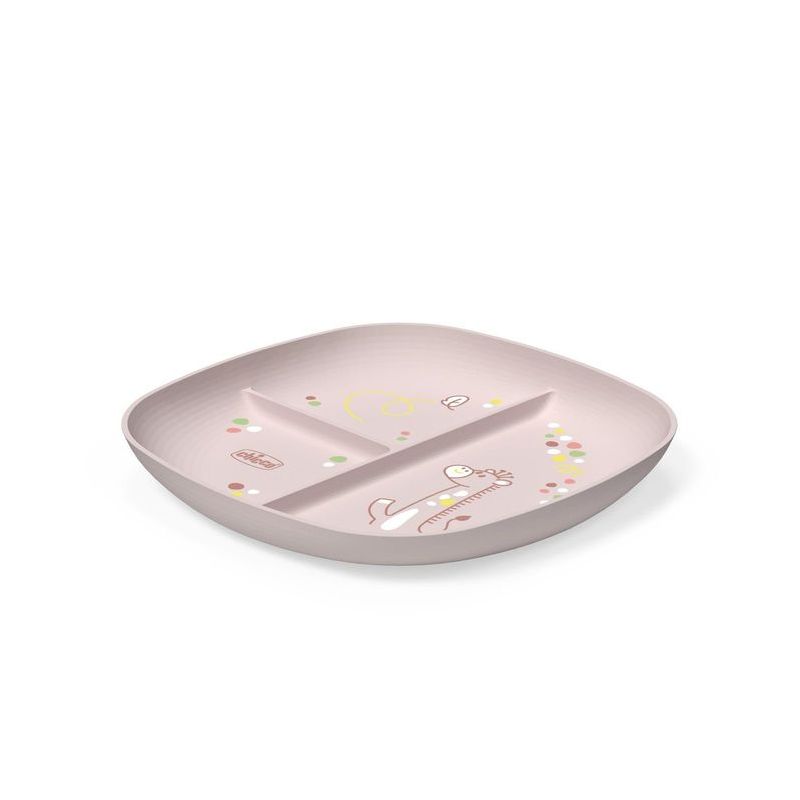 Plato 3 secciones Chicco para bebés de 12 meses en beige
