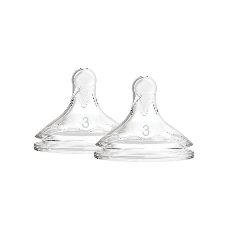 Tetina Ancha de Silicona Dr brown`s para Bebés - Pack 2