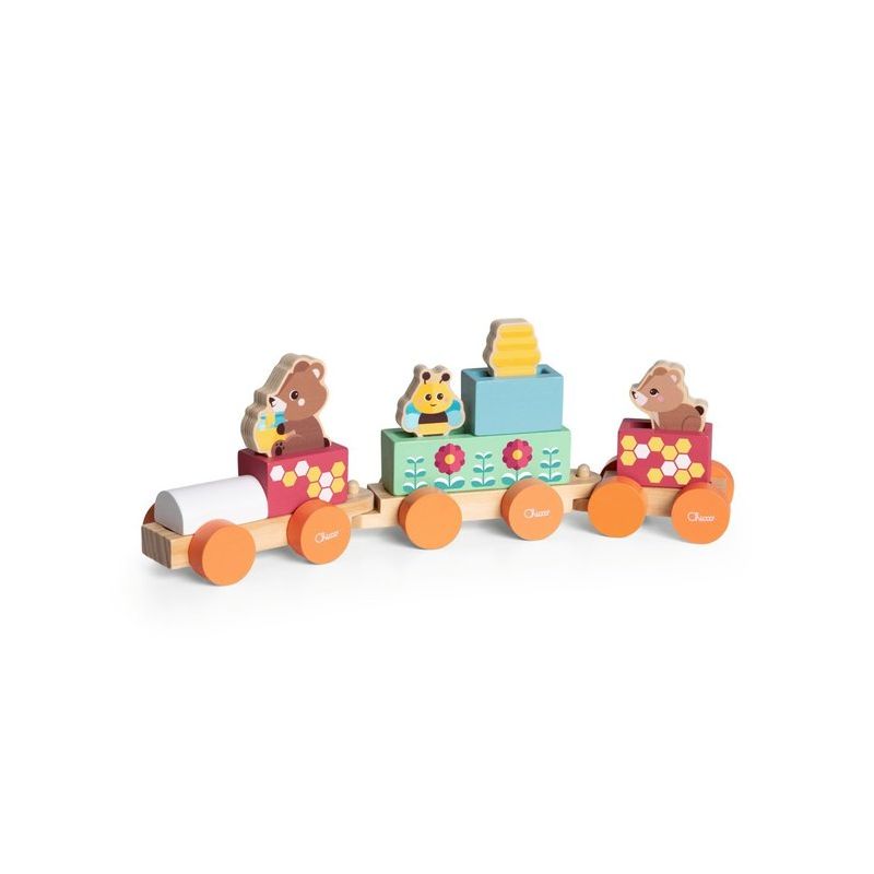 Tren de Madera My Wood Friends - Juguete Montessori 2+