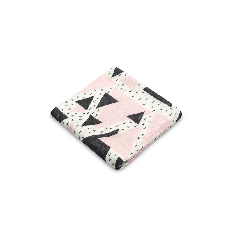 Pañal Triangular de Bambú Rosa Sensillo - 75x75 cm