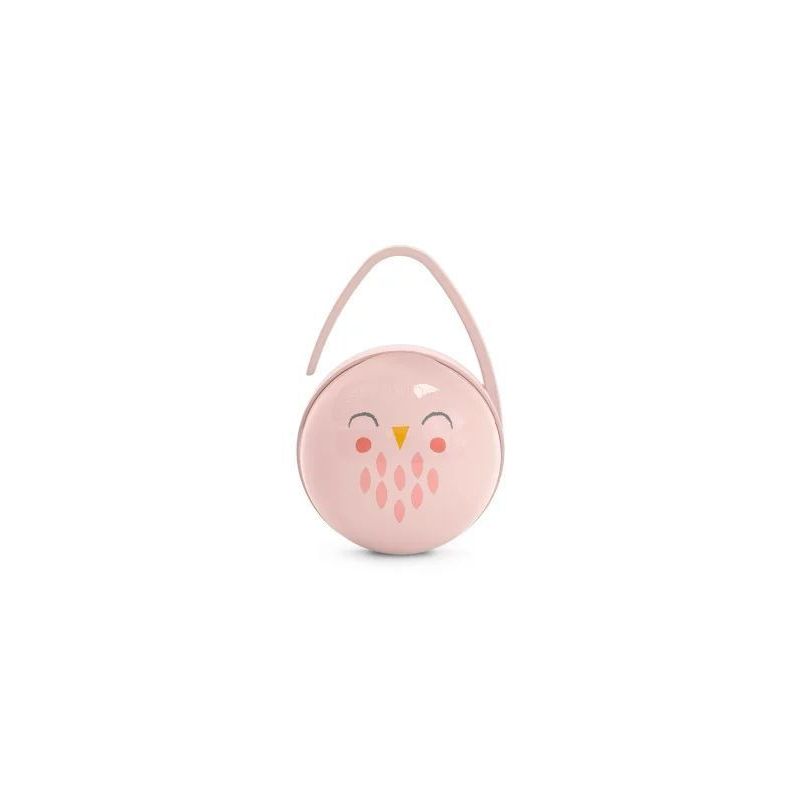 Funda Doble para Chupetes Búho Rosa Suavinex