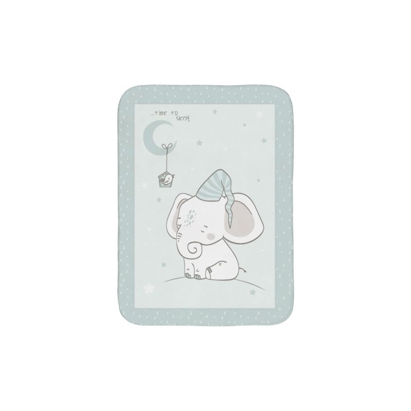 Manta de bebé super suave Kikkaboo Elephant Time 80/110 cm