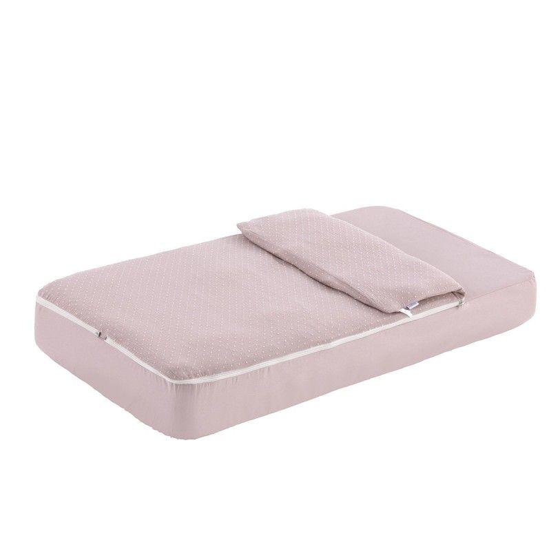 Saco de cuna Invierno/Verano Unic Cambrass rosa, vista frontal