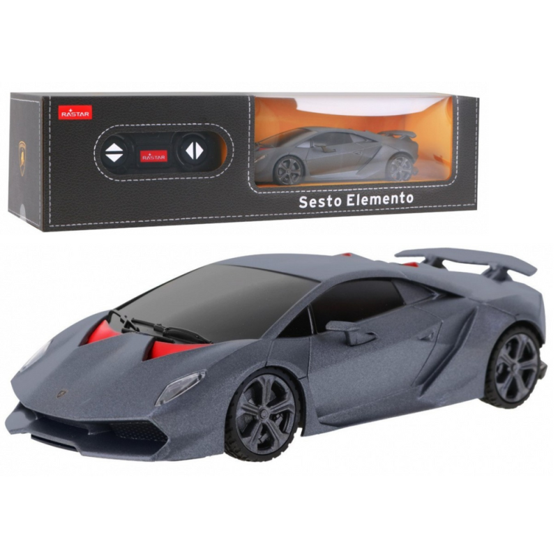 Coche deportivo RC 1:24 Lamborghini Sesto Elemento gris