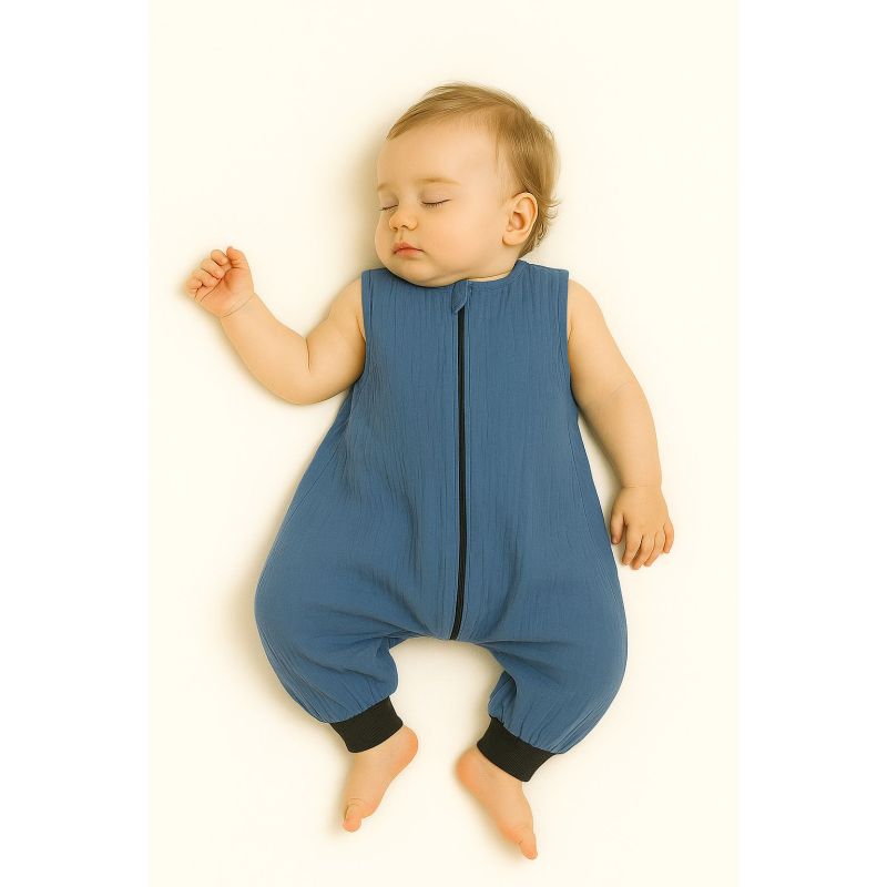 Saco de Dormir para Bebés My Sweet Baby Muslín Azul Pastel