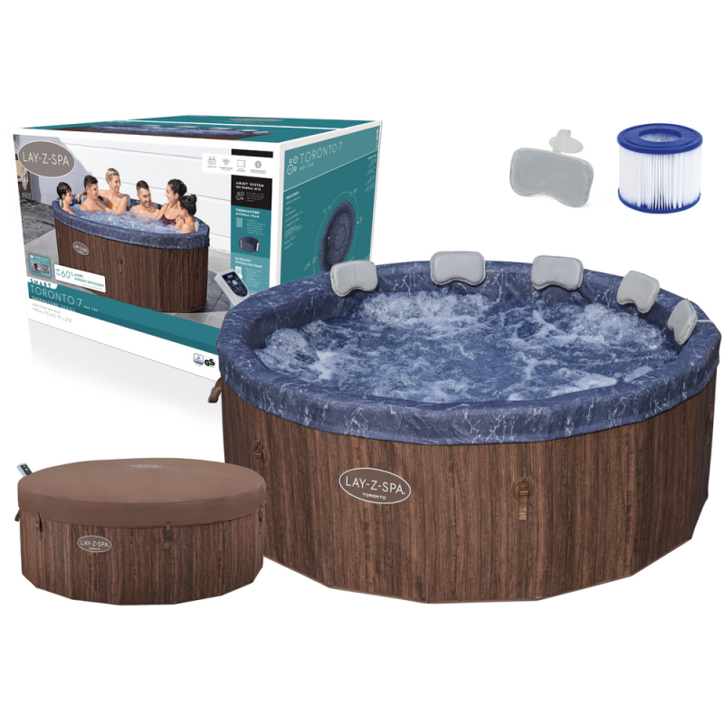 Spa Hinchable con Hidromasaje para 7 Personas