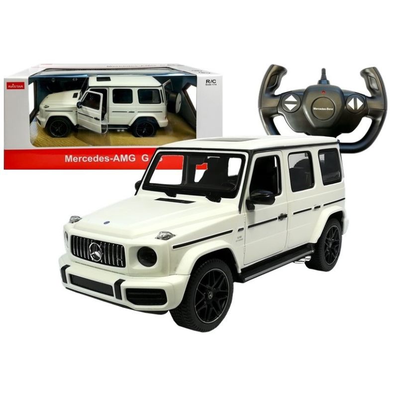 Coche de Control Remoto Mercedes G63 Rastar 1:14 Blanco