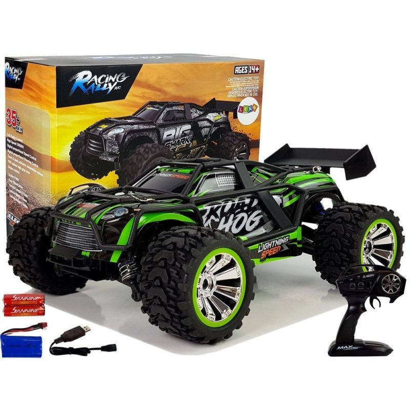 Coche de Control Remoto Off-Road Verde 2.4G 1:18 35 km/h