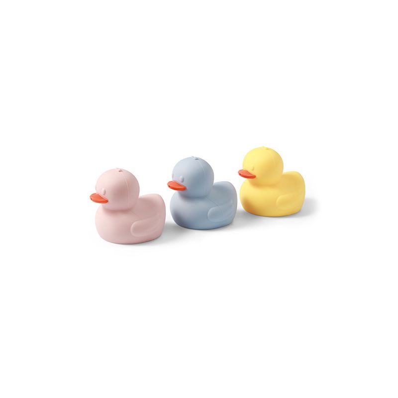 Patitos de Baño de Silicona Babyono - Set de 3 Colores Pastel