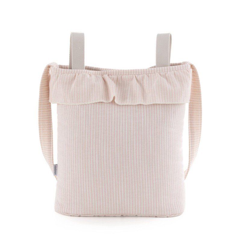 Bolso maternal Bohem Cloe Cambrass rosa, vista frontal