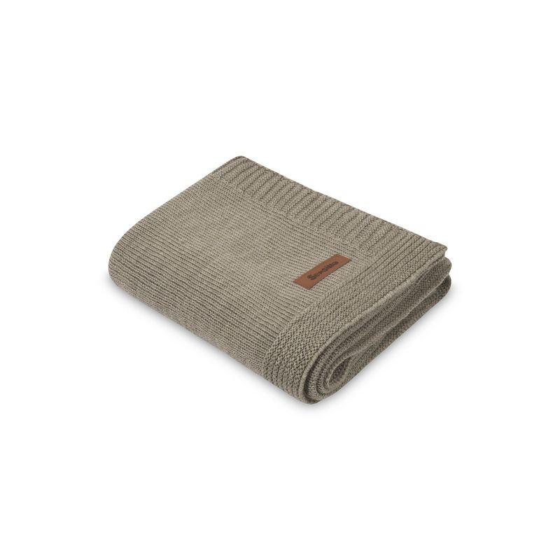 Manta Merino Melange 90x75 Sensillo, Beige Natural para Bebé