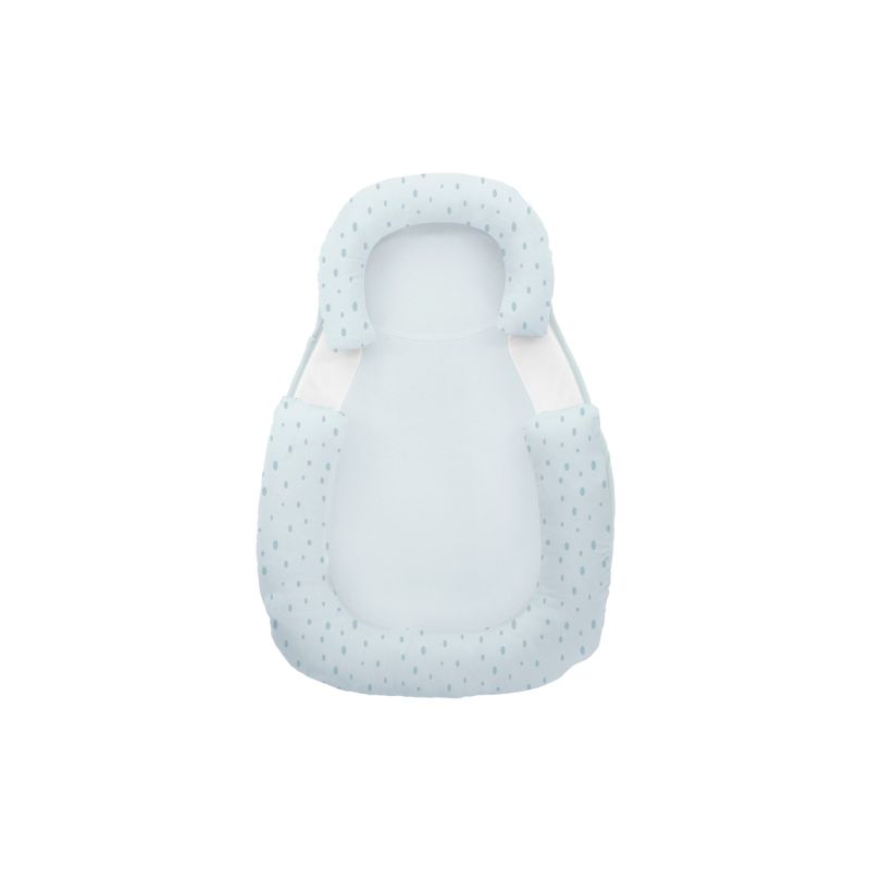 Posicionador antivuelco de espuma viscoelástica Kikkaboo Dots Azul