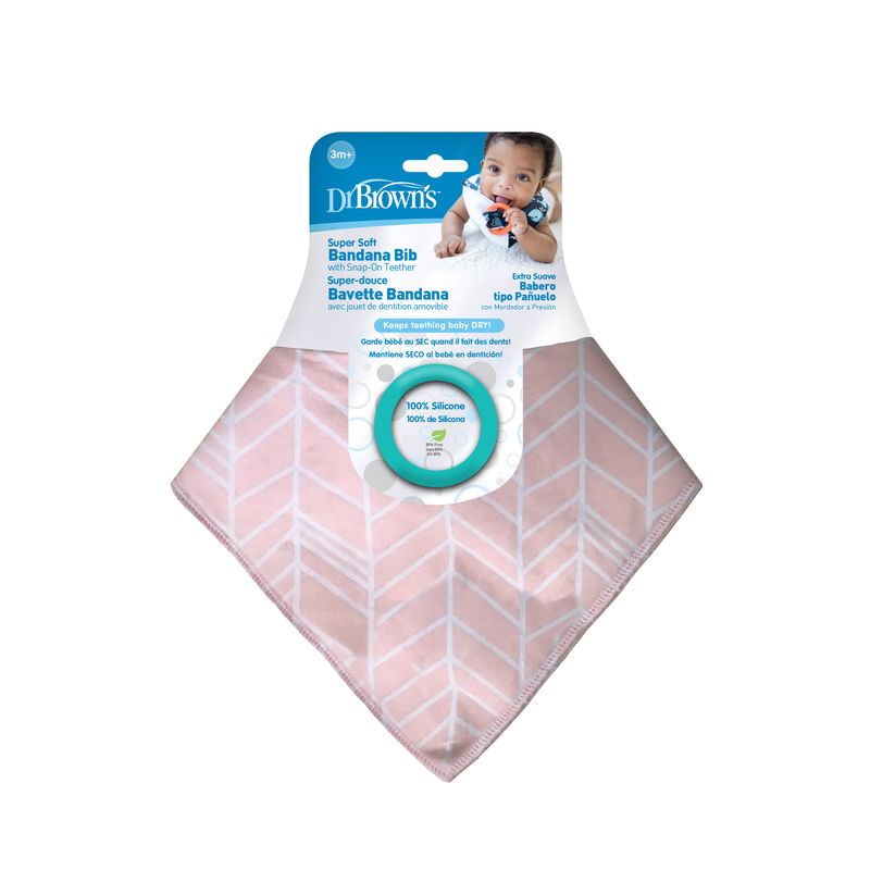 Babero Bandana con Mordedor Dr brown`s, Estilo y Comodidad