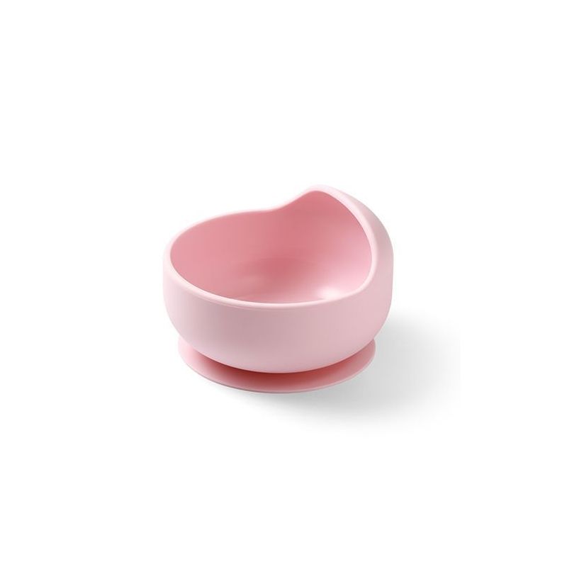 Bol de Silicona con Ventosa Babyono, Rosa - Alimentación Infantil