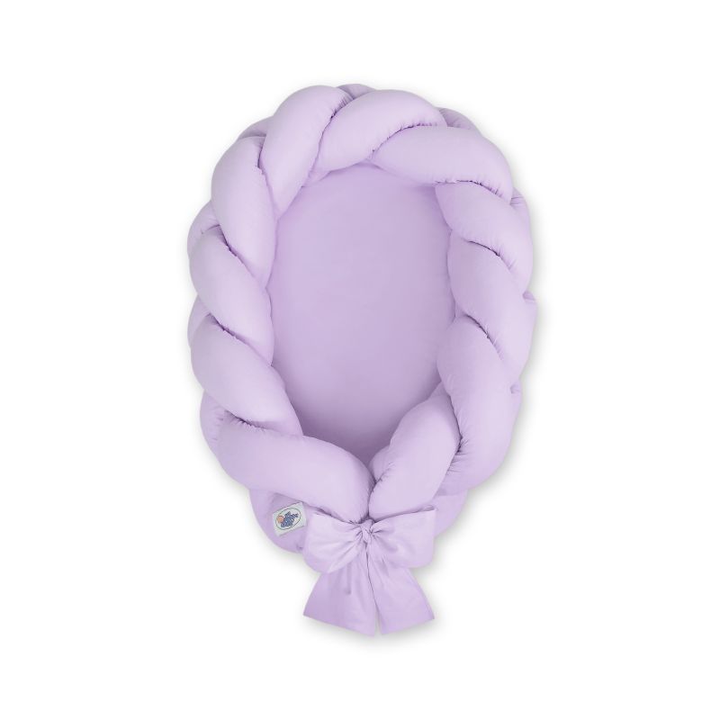 Nido trenzado 2 en 1 Lilac de My Sweet Baby para bebé