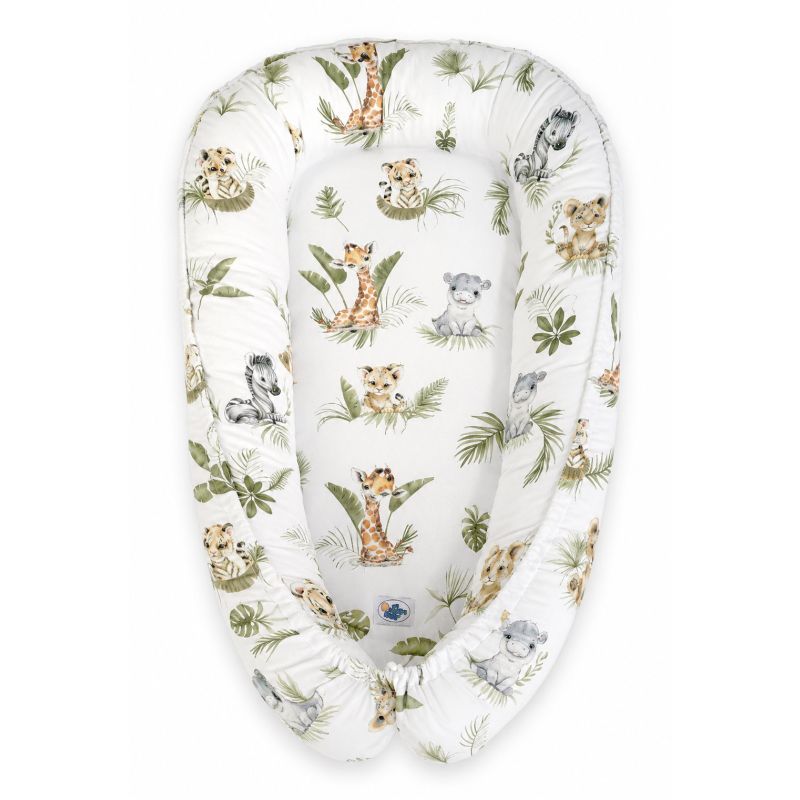 Nido para bebé Pequeño Safari reversible Premium Cocoon