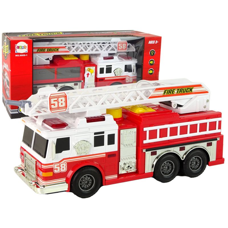 Camión de Bomberos con Sonidos y Luces Rojo