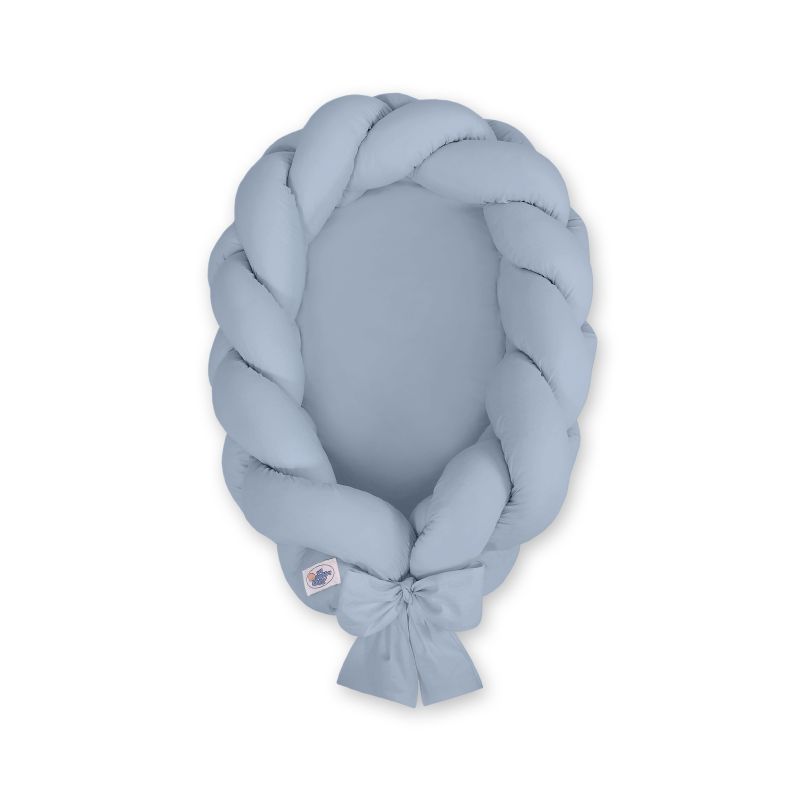 Braided Baby Nest 2 In 1 - Pastel Blue