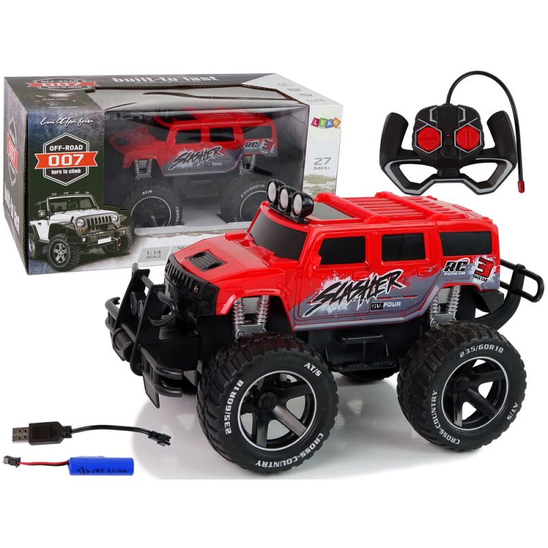 Coche Off-road R/C 1:14 Rojo