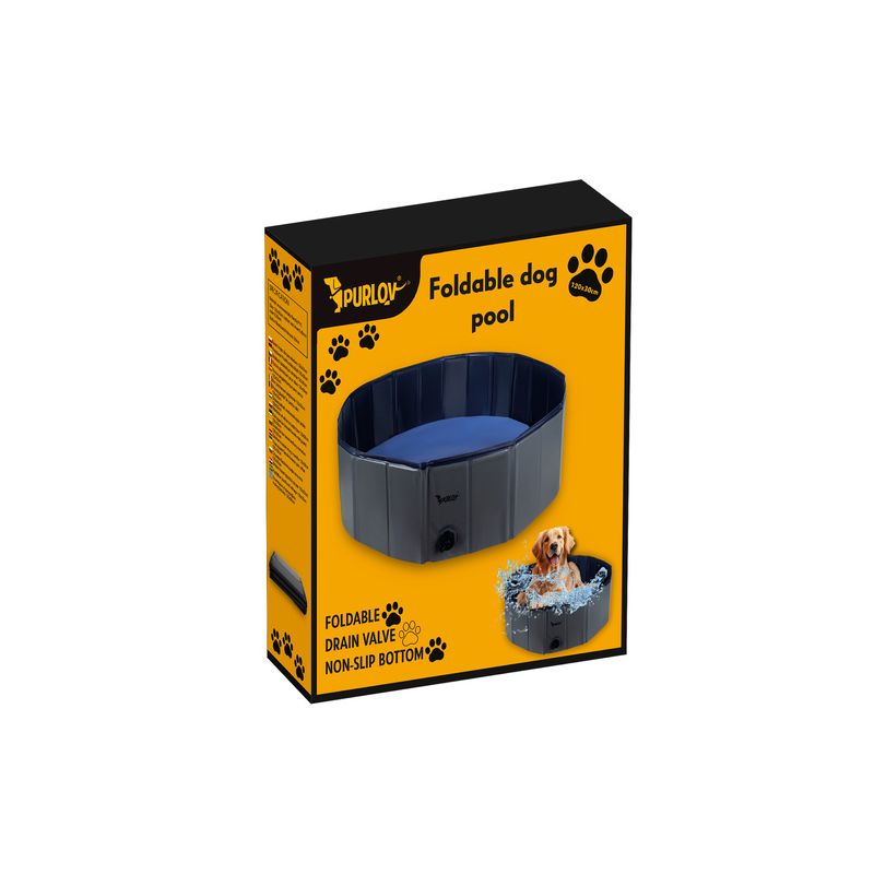 Piscina plegable para perros Purlov 120x30 cm - Ideal para calor - imagen 2