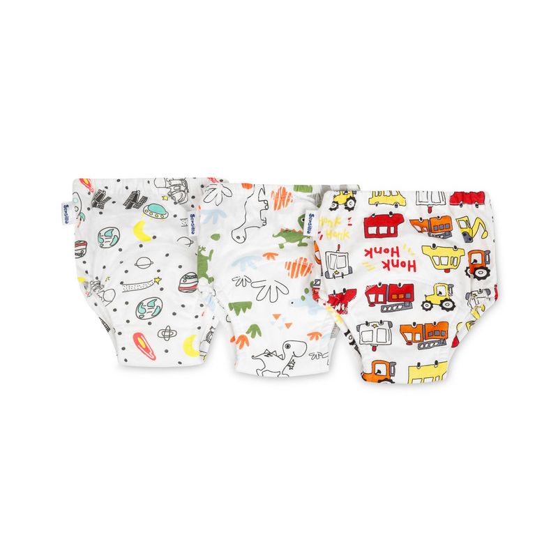Calzoncillos de aprendizaje Snuggi Cars/Cosmos pack de 3 Sensillo 12-18 kg