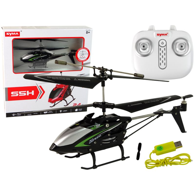 Helicóptero RC S5H SYMA 2.4G Negro