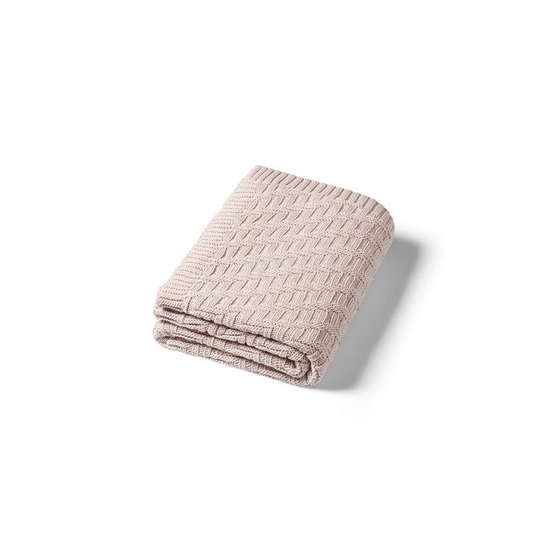 Manta de Algodón Orgánico Beige Babyono para Bebés