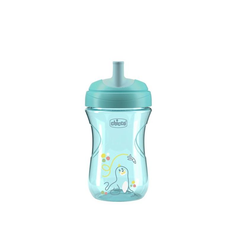 Vaso Chicco 180660 NO-SPILL con Pajita Turquesa 12+