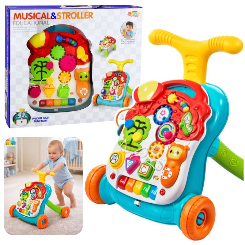 Andador educativo interactivo 5 en 1 multicolor