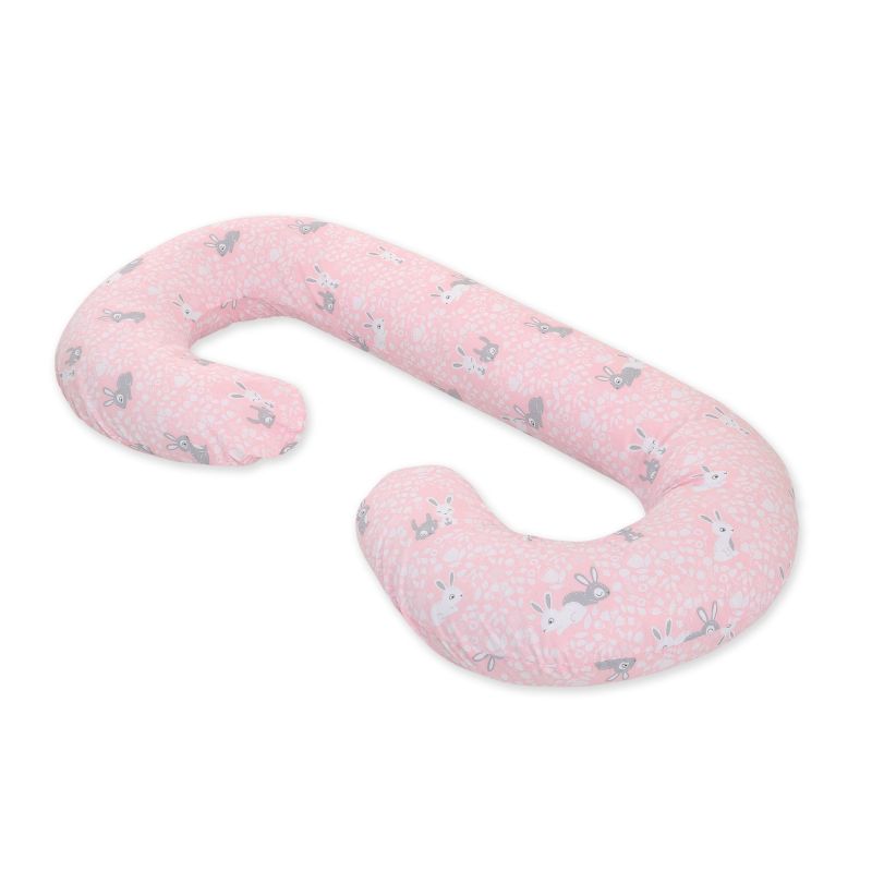 Almohada de Soporte para Embarazo My Sweet Baby - Conejitos Rosa