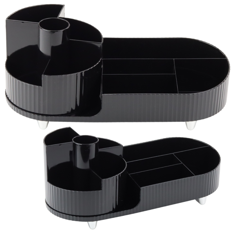 Organizador Multifuncional Rotativo para Cosméticos Negro