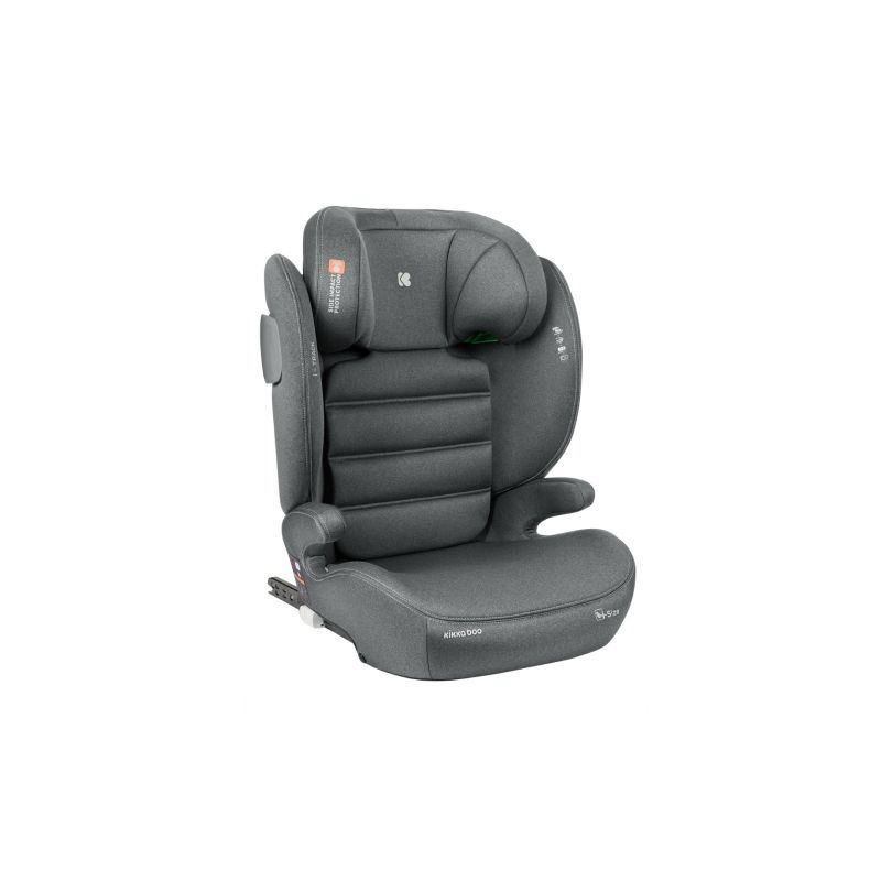 Silla de coche Kikkaboo i-Track i-SIZE Gris Oscuro