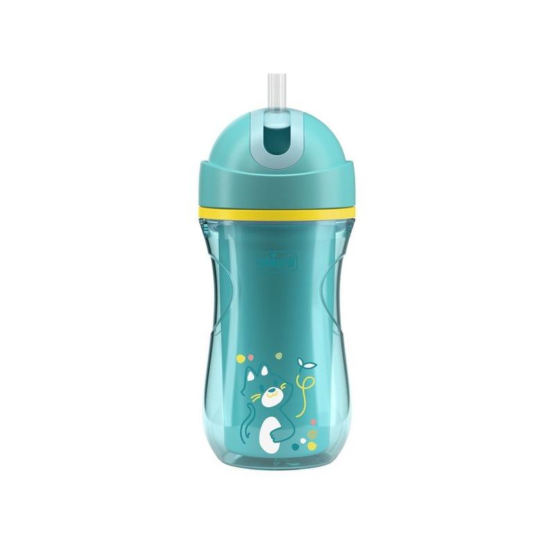 Taza térmica Chicco 266ml con popote para bebés