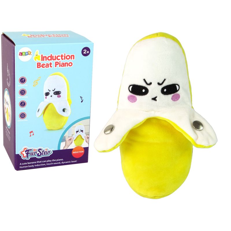 Plush Banana Musical Interactiva 22 cm Amarilla