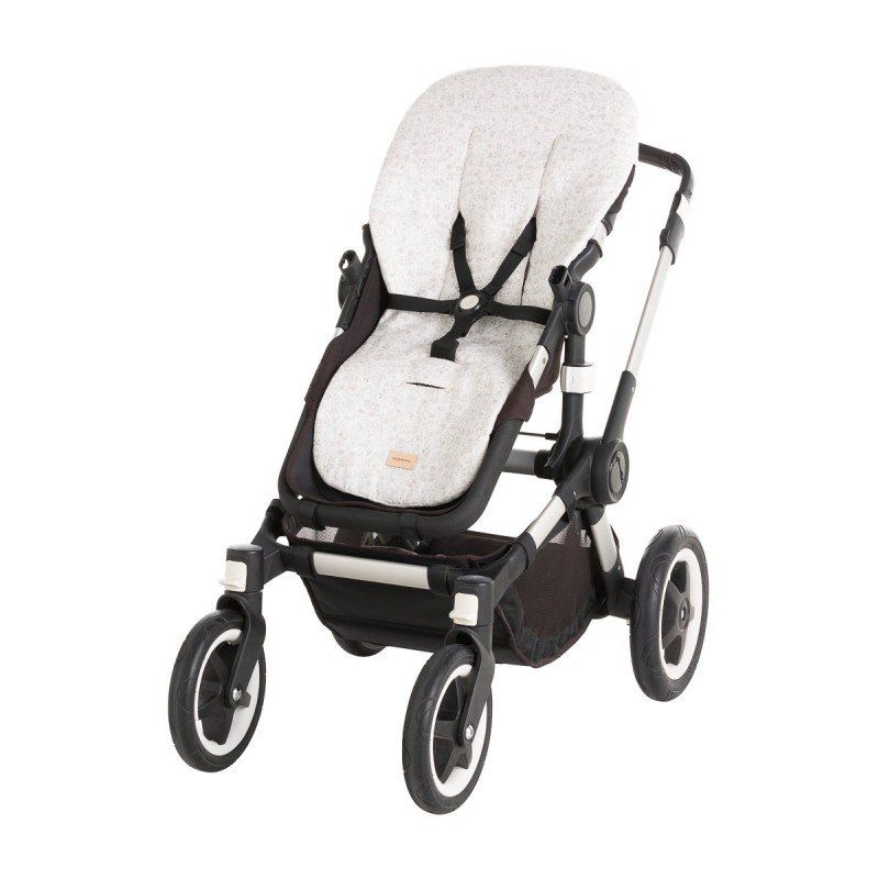 Colchoneta Silla Uni.rev.oval Linen Gris 43x88x1 Cm - Cambrass