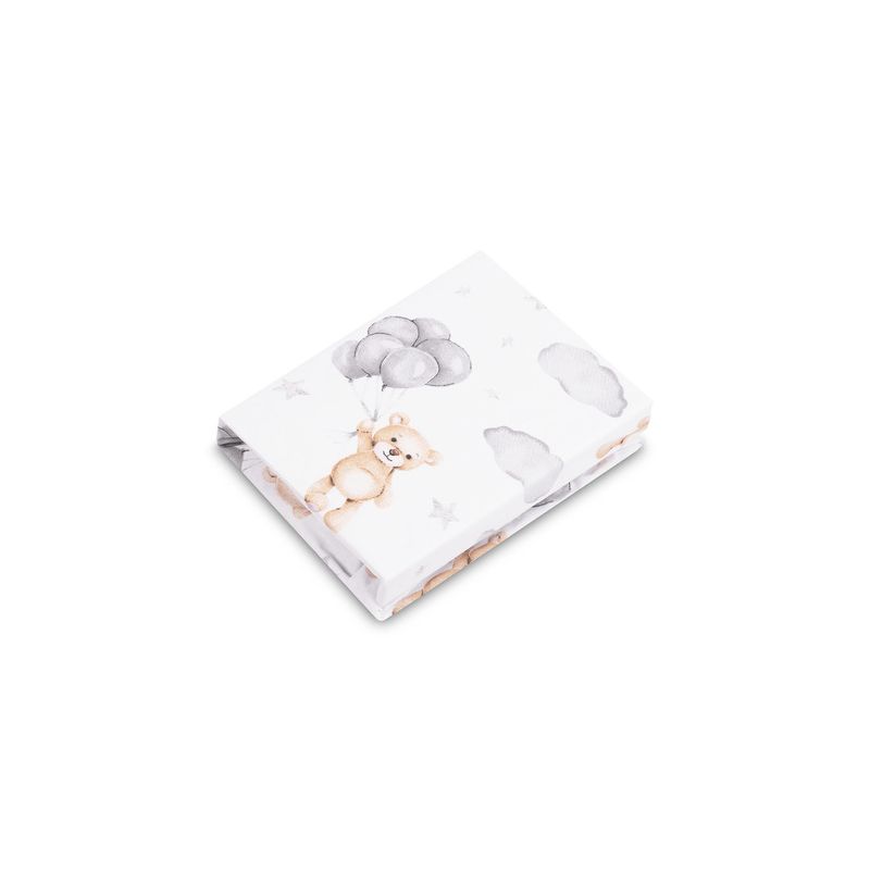 Sábana Ajustable Sensillo Teddy Gris 60x120 cm para Bebé